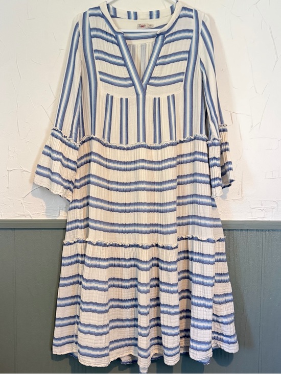 Faherty Dream Cotton Gauze Vida Midi Dress Size Medium - Picture 3 of 7